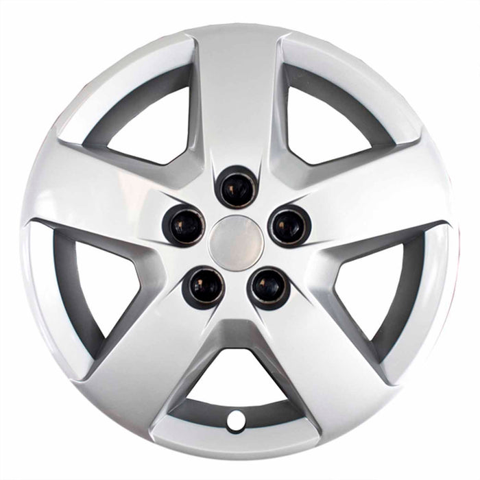 Coast To Coast IWC44016S 16 Inch 5 Spoke Silver Color Plastic Set Of 4 For 3275 Wheels Lug Covers - Truck Part Superstore