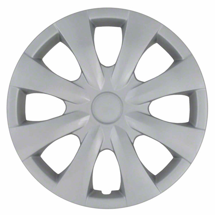 Coast To Coast IWC45015S 15 Inch 8 Spoke Silver Color Plastic Set Of 4 Standard Leg - Truck Part Superstore