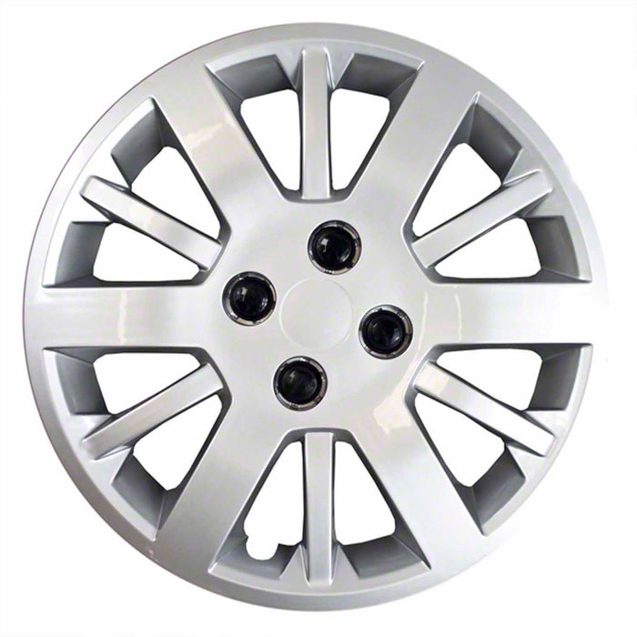 Coast To Coast IWC45315S 15 Inch 12 Spoke Silver Color Plastic Set Of 4 Lug Covers - Truck Part Superstore