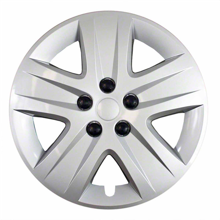 Coast To Coast IWC46517S 17 Inch 5 Spoke Silver Color Plastic Set Of 4 Lug Covers - Truck Part Superstore