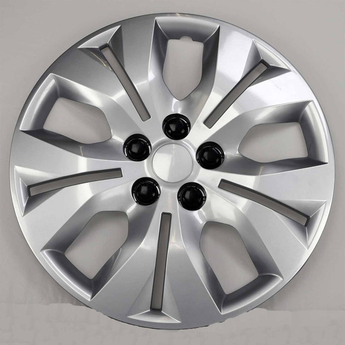 Coast To Coast IWC46716S 16 Inch 5 Split Spoke Silver Color Plastic Set Of 4 Lug Covers - Truck Part Superstore