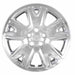 Coast To Coast IWC47117S 17 Inch 5 Split Spoke Silver Color Plastic Set Of 4 Bolt On - Truck Part Superstore