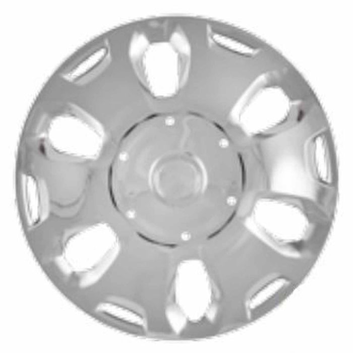Coast To Coast IWC50015S 15 Inch 6 Spoke Silver Color Plastic Set Of 4 Spring Steel Clip - Truck Part Superstore
