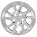 Coast To Coast IWC50216S 16 Inch 10 Spoke Silver Color Plastic Set Of 4 Push On - Truck Part Superstore