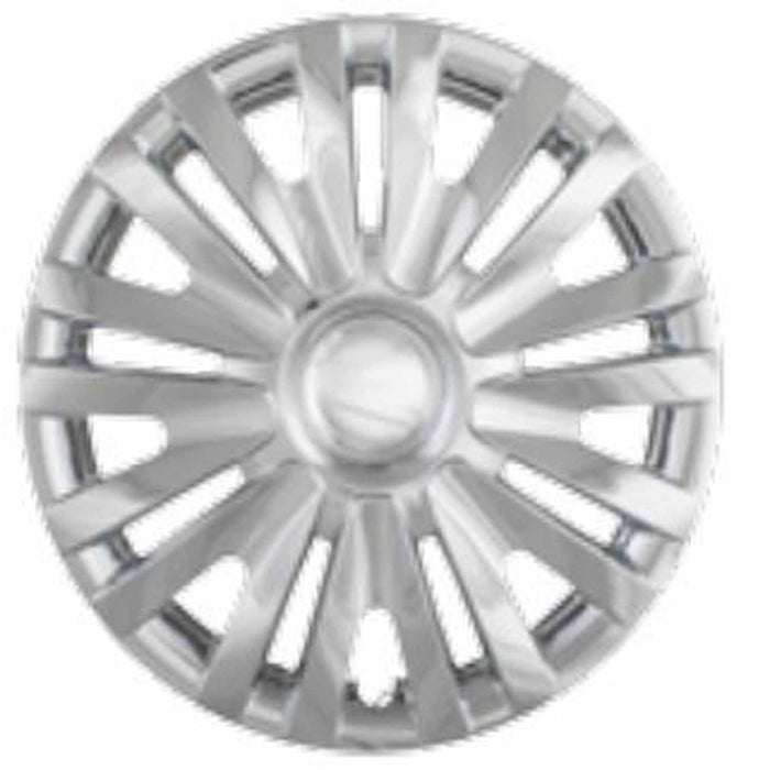 Coast To Coast IWC50715C 15 Inch 9 V Spoke Chrome Plated Plastic Set Of 4 Spring Steel Clip - Truck Part Superstore