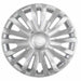 Coast To Coast IWC50715S 15 Inch 9 Split Spoke Silver Color Plastic Set Of 4 Spring Steel Clip - Truck Part Superstore
