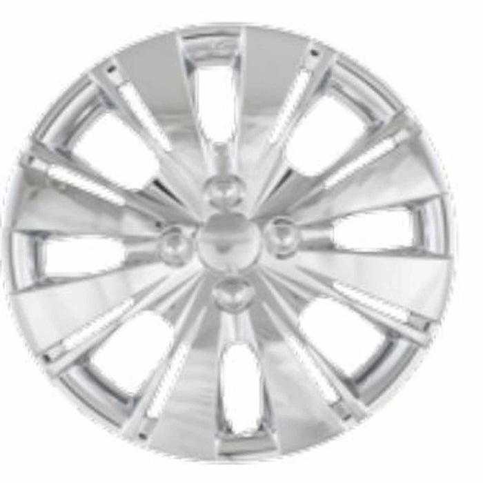 Coast To Coast IWC50915S 15 Inch 8 Split Spoke Silver Color Plastic Set Of 4 Spring Steel Clip - Truck Part Superstore