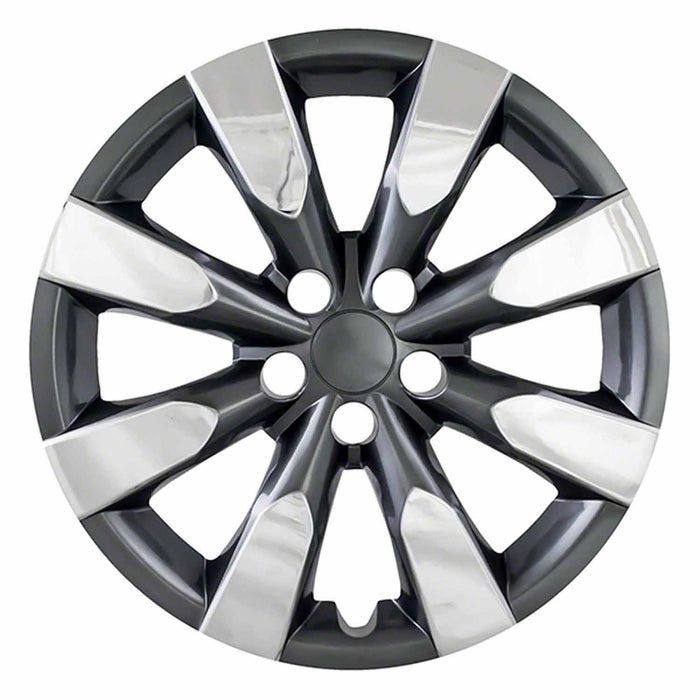 Coast To Coast IWC51316CC 16 Inch 8 Spoke Chrome Plated/ Charcoal Plastic Set Of 4 Standard Leg - Truck Part Superstore
