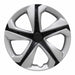 Coast To Coast IWC52016SB 16 Inch 5 Spoke Silver Color/ Black Plastic Set Of 4 - Truck Part Superstore