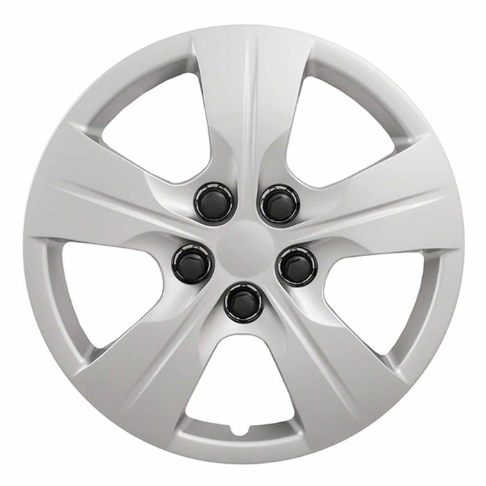 Coast To Coast IWC52415S 15 Inch 5 Spoke Silver Color Plastic Set Of 4 - Truck Part Superstore