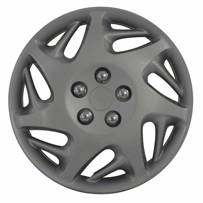 Coast To Coast IWCB805916S 16 Inch 7 Split Spoke Silver Color Plastic Set Of 4 Standard Leg - Truck Part Superstore