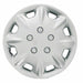 Coast To Coast IWCB809414S 14 Inch 8 Hole Silver Color Plastic Set Of 4 - Truck Part Superstore