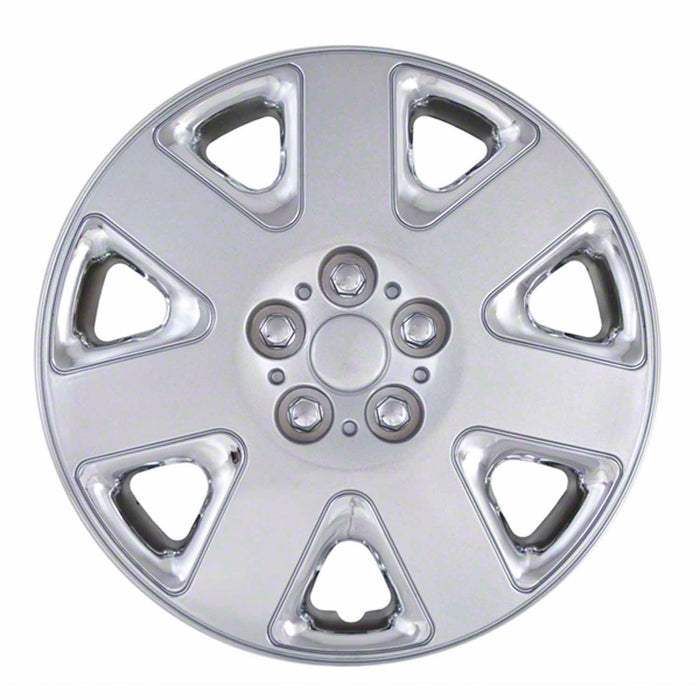 Coast To Coast IWCB882315CS 15 Inch 7 Spoke Chrome Plated/ Silver Color Plastic Set Of 4 - Truck Part Superstore