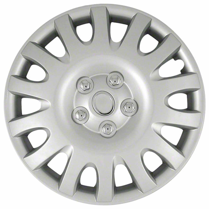 Coast To Coast IWCB883916S 16 Inch 14 Spoke Silver Color Plastic Set Of 4 Standard Leg - Truck Part Superstore
