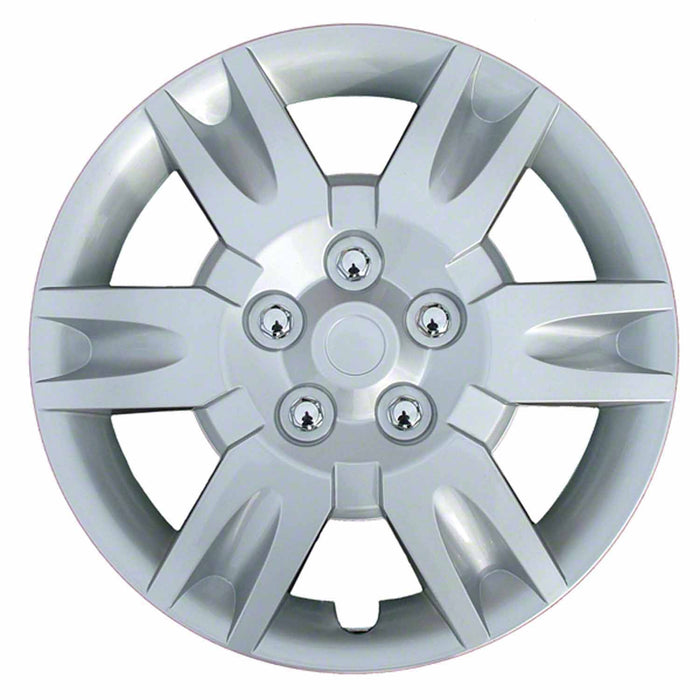 Coast To Coast IWCB887216S 16 Inch 6 Spoke Silver Color Plastic Set Of 4 Standard Leg - Truck Part Superstore