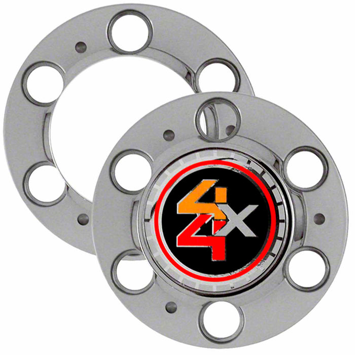 Coast To Coast IWCC2040 Chrome Plated With 4X4 Logo On 2 Aluminum Set Of 4 - Truck Part Superstore