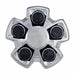 Coast To Coast IWCC5440 Chrome Plated Aluminum Set Of 4 Bolt-On Lug Covers - Truck Part Superstore