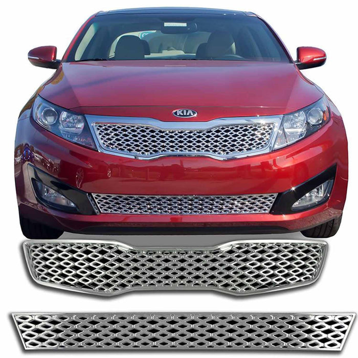 Coast To Coast IWCGI112 Overlay Mesh Style 1 Piece Mesh Style Bumper Grille Insert Chrome ABS - Truck Part Superstore