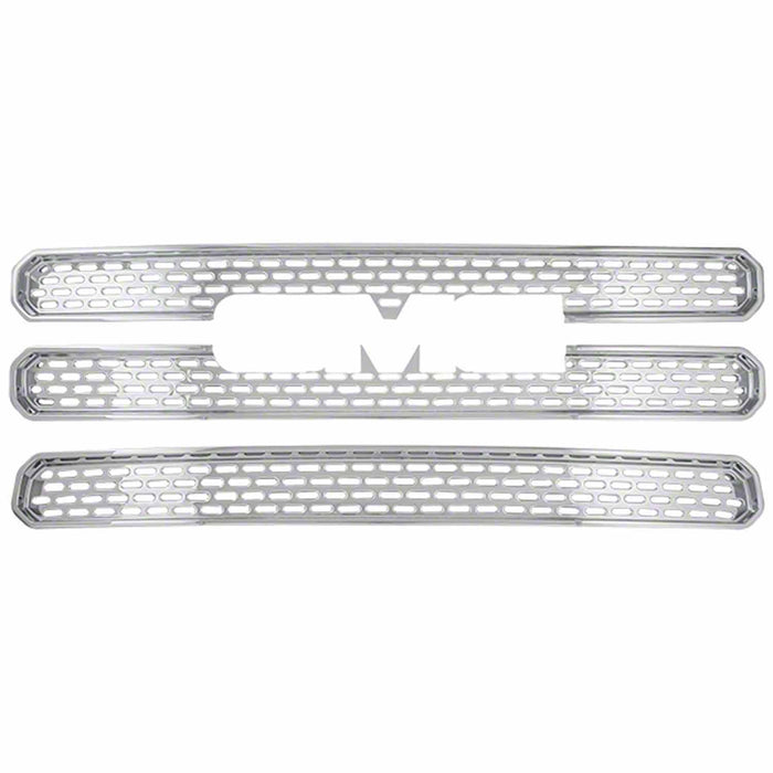 Coast To Coast IWCGI116 Overlay Mesh Style 3 Piece With Emblem Cutout Chrome Plated ABS Plastic - Truck Part Superstore