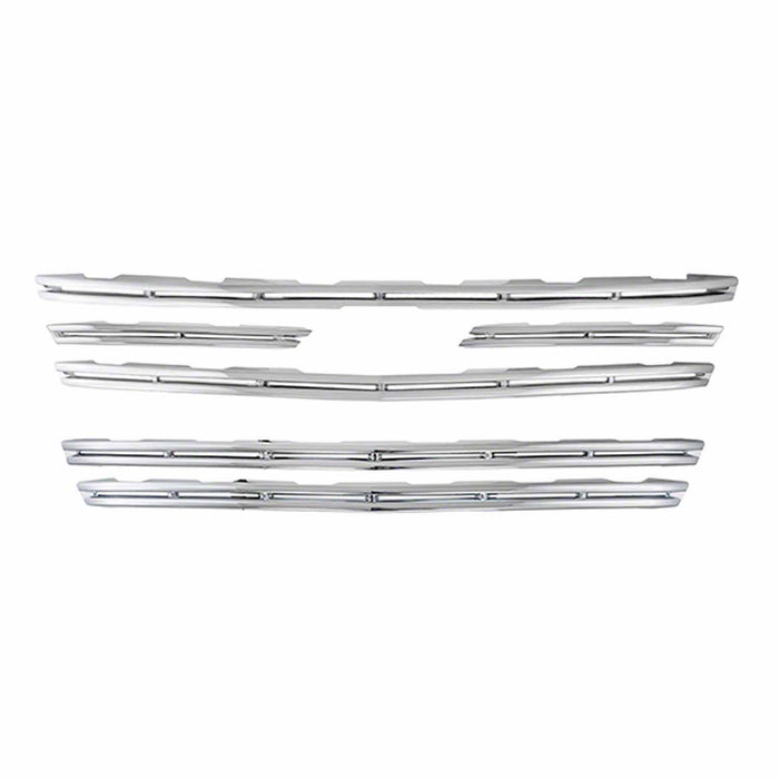 Coast To Coast IWCGI117 Overlay Horizontal Bar Style 5 Piece Bumper Grille Insert Chrome ABS - Truck Part Superstore