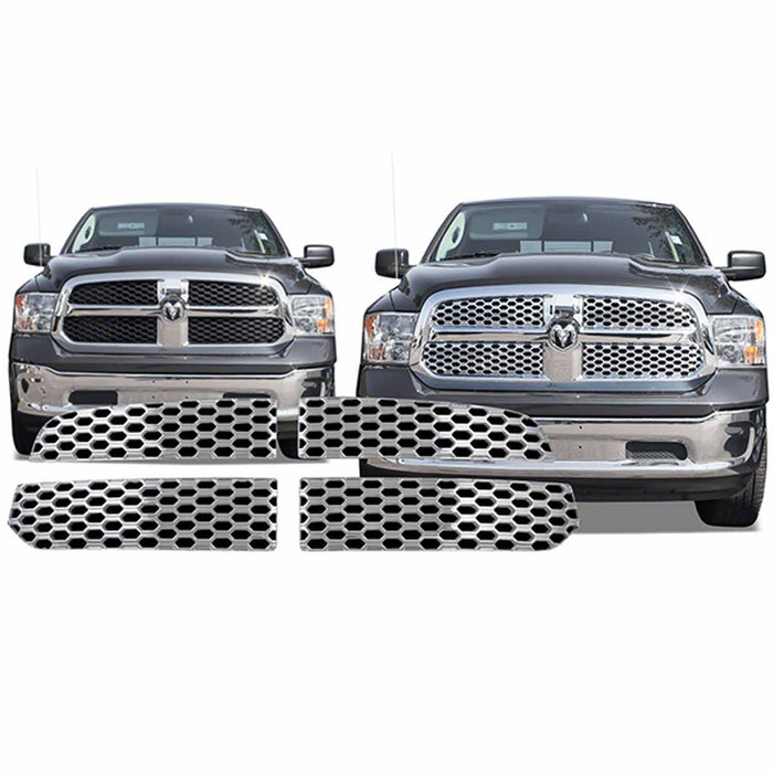 Coast To Coast IWCGI119 Overlay Honeycomb Style 4 Piece Chrome Plated ABS Plastic - Truck Part Superstore