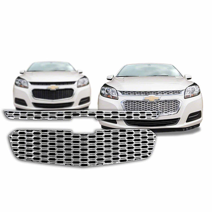 Coast To Coast IWCGI128 Overlay Honeycomb Style 2 Piece With Emblem Cutout Chrome Plated ABS Plastic - Truck Part Superstore