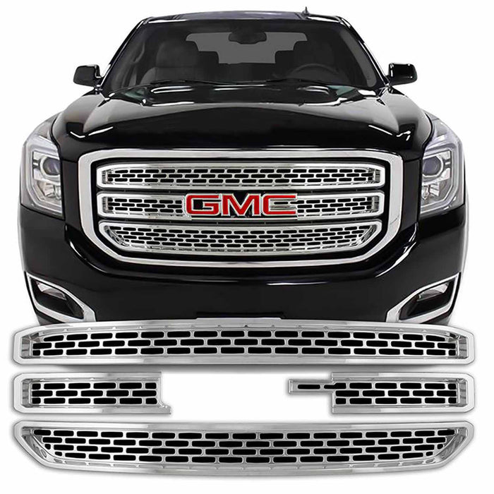 Coast To Coast IWCGI129 Overlay Mesh Style 4 Piece With Emblem Cutout Chrome Plated ABS Plastic - Truck Part Superstore