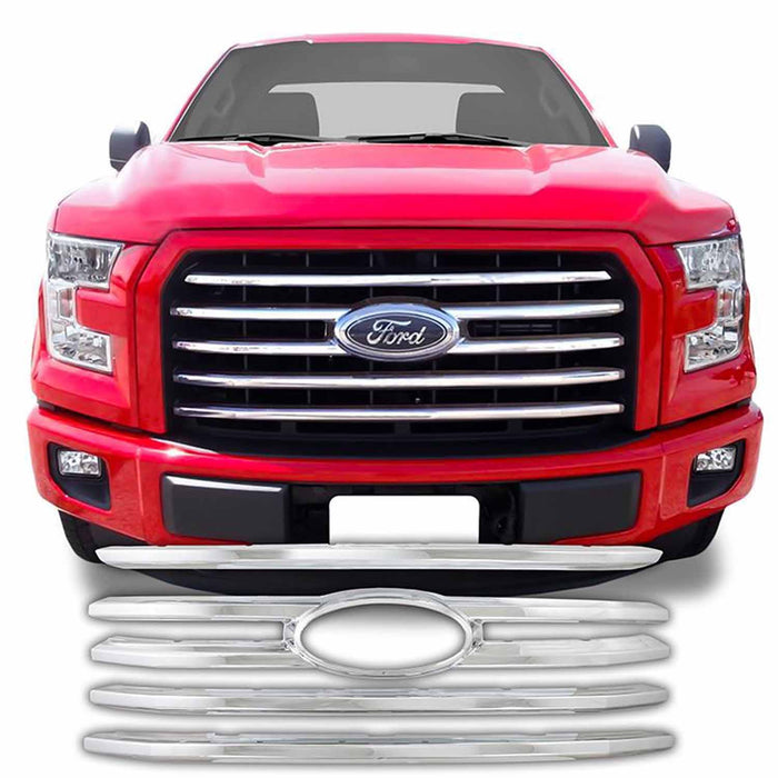 Coast To Coast IWCGI131 Overlay Horizontal Bar Style 4 Piece Emblem Cutout Chrome ABS - Truck Part Superstore