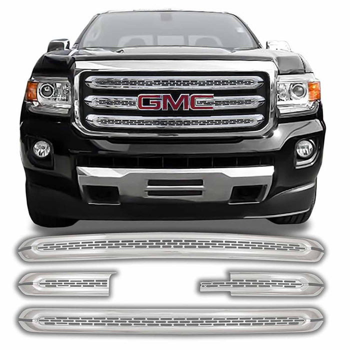 Coast To Coast IWCGI142 Overlay Mesh Style 4 Piece With Emblem Cutout Chrome Plated ABS Plastic - Truck Part Superstore