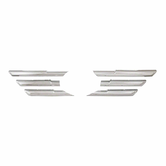 Coast To Coast IWCGI145 Overlay Horizontal Bar Style 6 Piece Emblem Cutout Chrome ABS - Truck Part Superstore