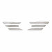 Coast To Coast IWCGI145 Overlay Horizontal Bar Style 6 Piece Emblem Cutout Chrome ABS - Truck Part Superstore