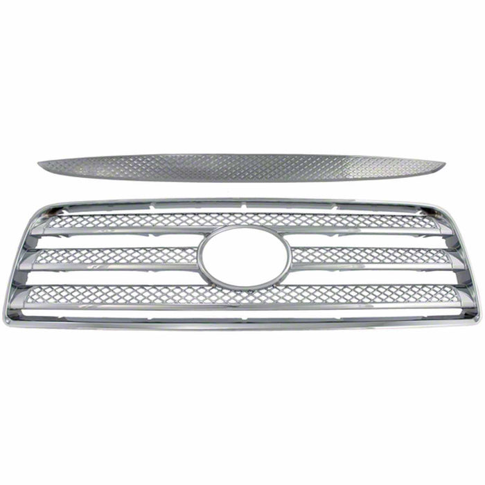 Coast To Coast IWCGI31 Overlay Horizontal Bar Mesh Style 1 Piece Emblem Cutout Chrome ABS - Truck Part Superstore