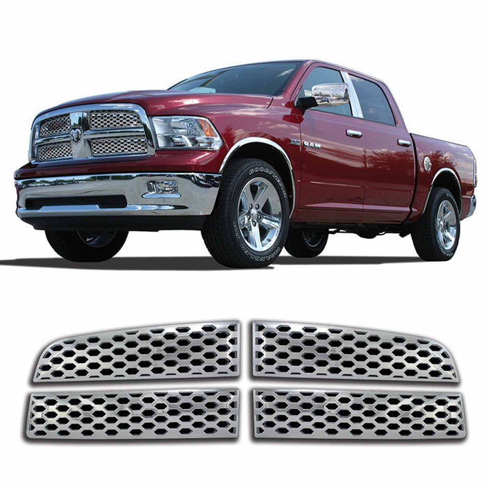 Coast To Coast IWCGI74 Overlay Honeycomb Style 4 Piece Chrome Plated ABS Plastic - Truck Part Superstore