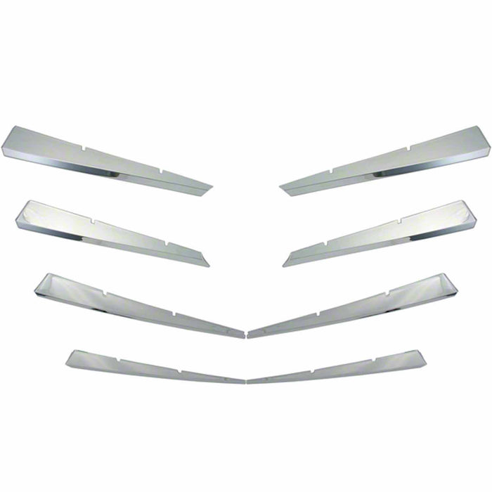 Coast To Coast IWCGI76 Overlay Horizontal Bar Style 8 Piece Emblem Cutout Chrome ABS - Truck Part Superstore