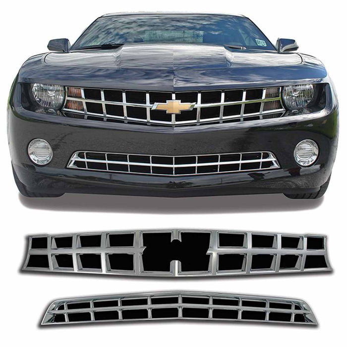 Coast To Coast IWCGI86 Overlay Grid Style 1 Piece Bumper Grille Insert Emblem Cutout Chrome ABS - Truck Part Superstore