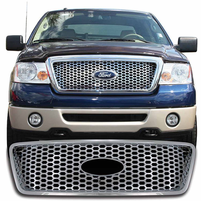 Coast To Coast IWCGI88 Overlay Honeycomb Style 1 Piece With Emblem Cutout Chrome Plated ABS Plastic - Truck Part Superstore