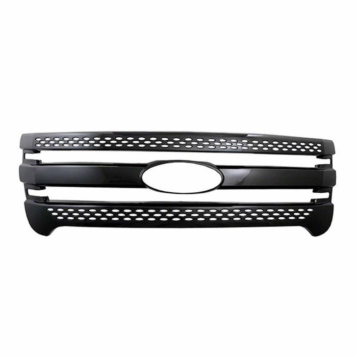 Coast To Coast IWCGI91BLK Overlay Horizontal Bar/ Mesh Style 1 Piece With Emblem Cutout Black ABS Plastic - Truck Part Superstore