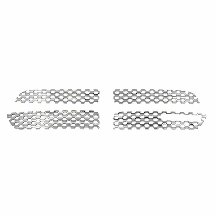 Coast To Coast IWCGI94 Overlay Honeycomb Style 4 Piece With Emblem Cutout Chrome Plated ABS Plastic - Truck Part Superstore