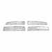 Coast To Coast IWCGI95 Overlay Mesh Style 4 Piece With Emblem Cutout Chrome Plated ABS Plastic - Truck Part Superstore