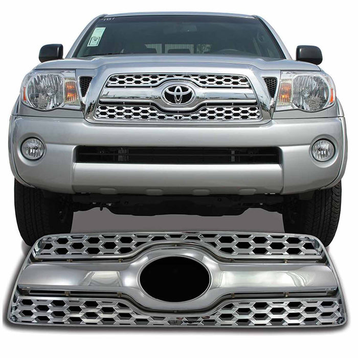 Coast To Coast IWCGI99 Overlay Honeycomb Style 3 Piece With Emblem Cutout Chrome Plated ABS Plastic - Truck Part Superstore