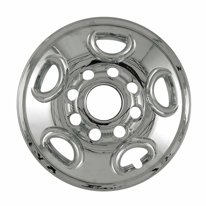 Coast To Coast IWCIMP50X 16 Inch 5 Flat Spoke Chrome Plated Plastic Set Of 4 Compatible With Steel Wheels - Truck Part Superstore