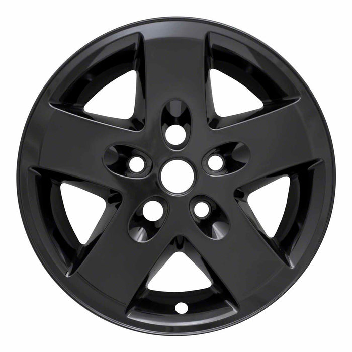 Coast To Coast IWCIMP340BLK 17 Inch 5 Spoke Gloss Black Plastic Set Of 4 Not Compatible With Steel Wheels - Truck Part Superstore