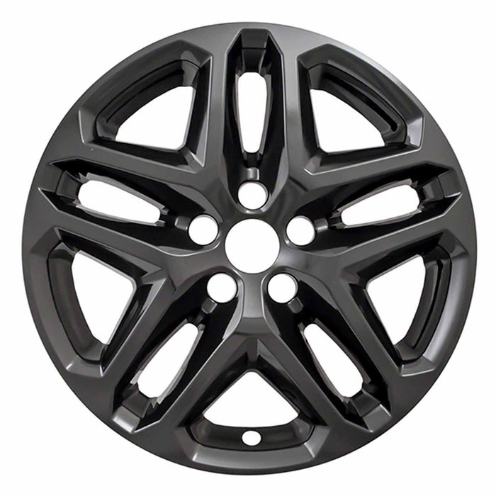 Coast To Coast IWCIMP372BLK 17 Inch 5 Double Spoke Gloss Black Set Of 4 Not Steel Wheels - Truck Part Superstore