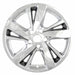 Coast To Coast IWCIMP378CC 17 Inch 5 Double Spoke Chrome Plated Charcoal Set Of 4 Not Steel Wheels - Truck Part Superstore