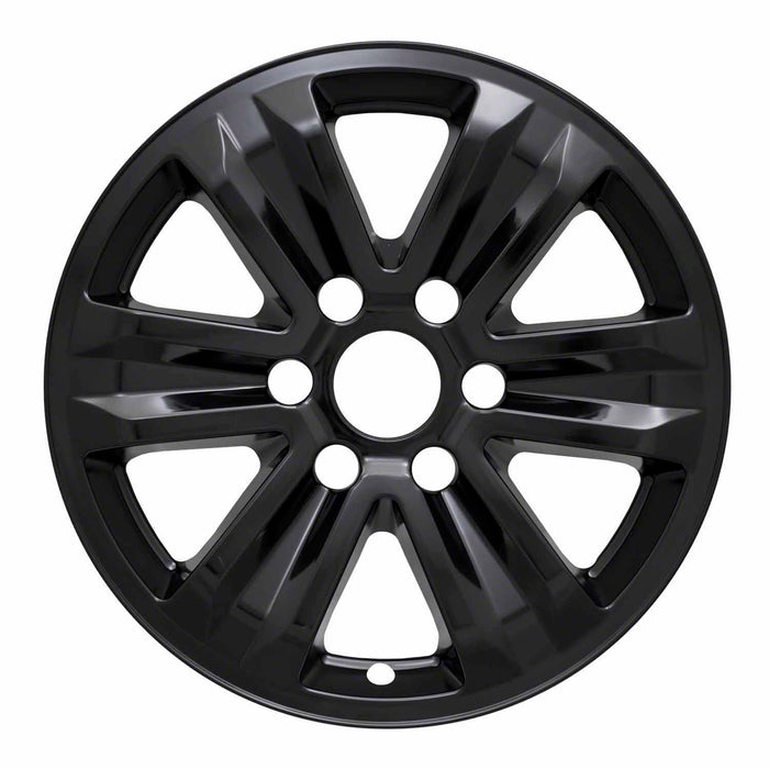 Coast To Coast IWCIMP387BLK 17 Inch 6 Spoke Gloss Black Plastic Set Of 4 Not Compatible With Steel Wheels - Truck Part Superstore
