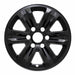 Coast To Coast IWCIMP387BLK 17 Inch 6 Spoke Gloss Black Plastic Set Of 4 Not Compatible With Steel Wheels - Truck Part Superstore