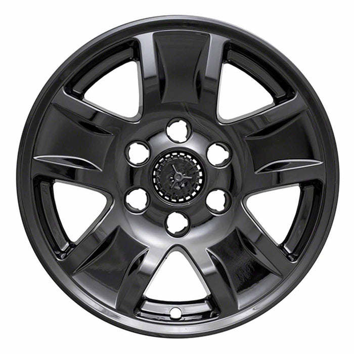 Coast To Coast IWCIMP390BLK 17 Inch 5 Spoke Gloss Black Plastic Set Of 4 Not Compatible With Steel Wheels - Truck Part Superstore