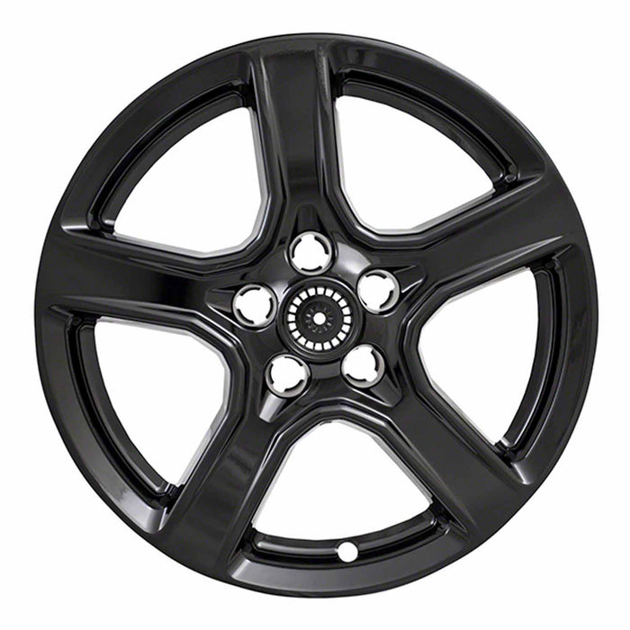 Coast To Coast IWCIMP393BLK 18 Inch 5 Spoke Gloss Black Plastic Set Of 4 Not Compatible With Steel Wheels - Truck Part Superstore