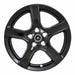 Coast To Coast IWCIMP393BLK 18 Inch 5 Spoke Gloss Black Plastic Set Of 4 Not Compatible With Steel Wheels - Truck Part Superstore