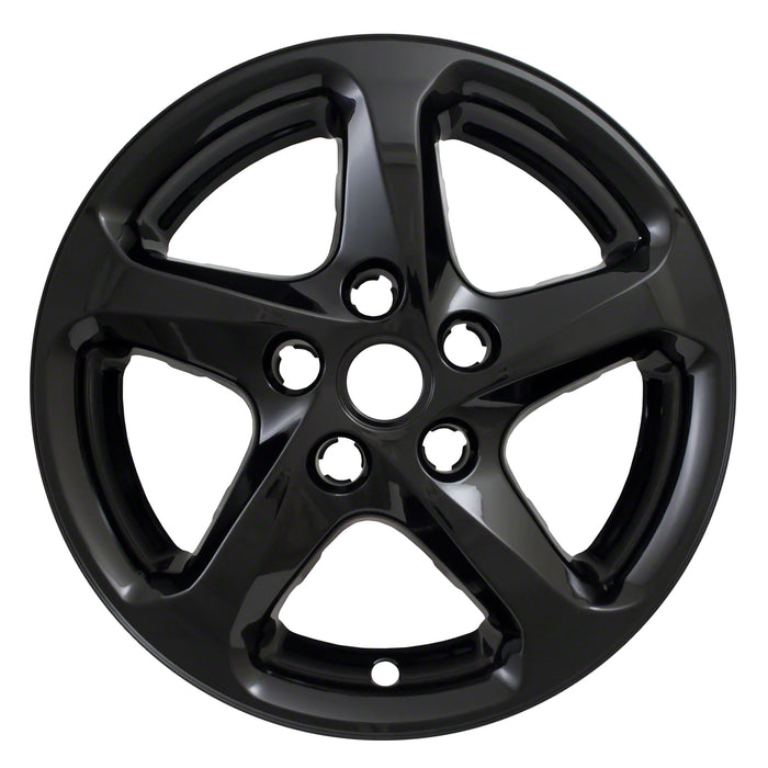 Coast To Coast IWCIMP394BLK 16 Inch 5 Spoke Gloss Black Plastic Set Of 4 Not Compatible With Steel Wheels - Truck Part Superstore
